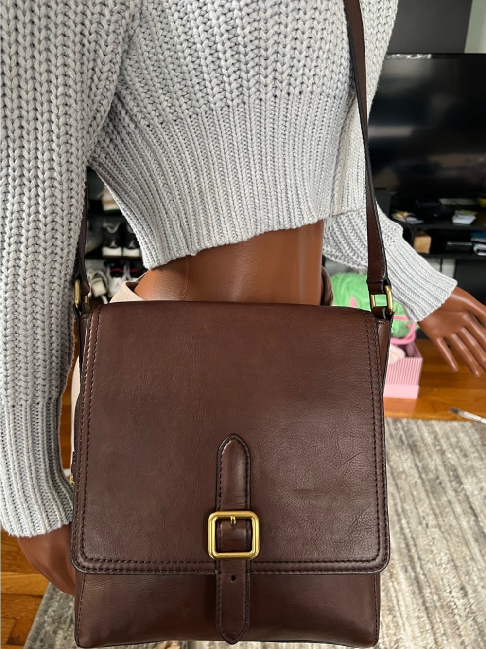Frye Claude Messenger Bag - Chocolate